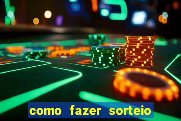 como fazer sorteio de cores online